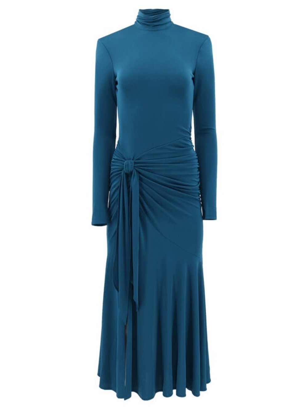 Cinq a Sept Johnson Long Sleeve Formal Midi Dress Size 8 Teal
